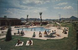 Holiday Isle Mobile Home Resort, Pool, Tucson, Arizona Postcard