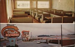 Paul's Restaurant Postcard