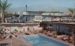 Smile Inn Hotel, Desert Hot Springs, California - Pool Postcard
