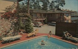 Carmel Studio Lodge, Carmel-by-the-Sea, CA Postcard
