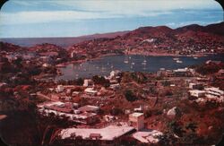 Panoramic View of Acapulco Bay, Mexico Postcard