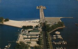 Municipal Pier and Casino, Tampa Bay, St. Petersburg, Florida Postcard