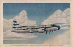 Northeast Airlines Convair, First in New England Skies Postcard