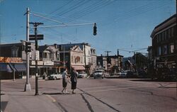 Main Street, Hackettstown, NJ Postcard