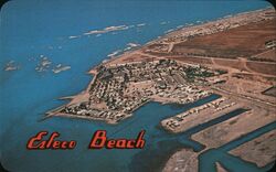 Aerial View of Estero Beach Resort, Ensenada, Baja California Postcard
