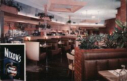 Nixon's Family Restaurant and Bakery, Whittier CA Postcard
