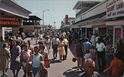 Afternoon on the boardwalk looking south Postcard
