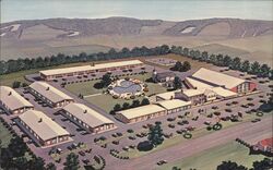 Downingtown Motor Inn, Downingtown, PA - Aerial View Postcard