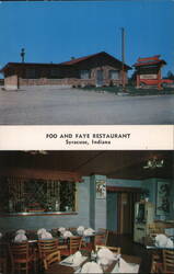 Foo and Faye Restaurant, Syracuse, Indiana Postcard