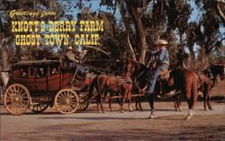 Knott's Berry Farm Stage Coach, Ghost Town, CA Postcard