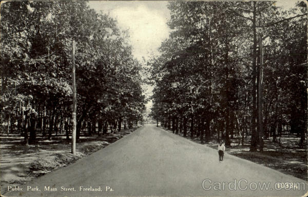 Public Park Main Street Freeland Pennsylvania