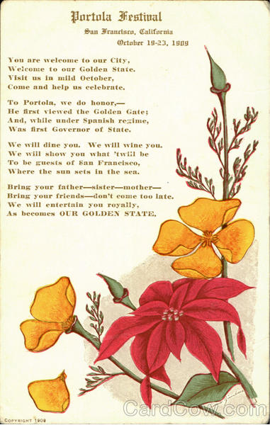 1909 Portola Festival San Francisco California Exposition