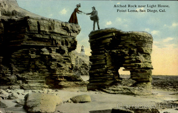 Arched Rock Near Light House Point Loma San Diego California