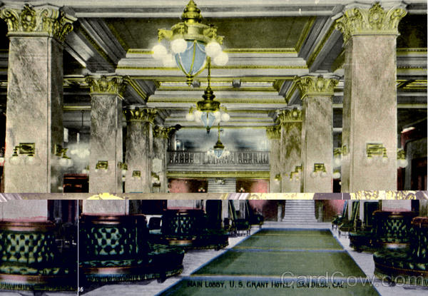 Main Lobby U.S. Grant Hotel San Diego California