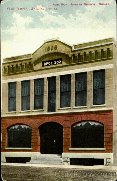 Elks Temple Webster City Iowa
