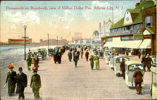 Promenade On Boardwalk Atlantic City New Jersey