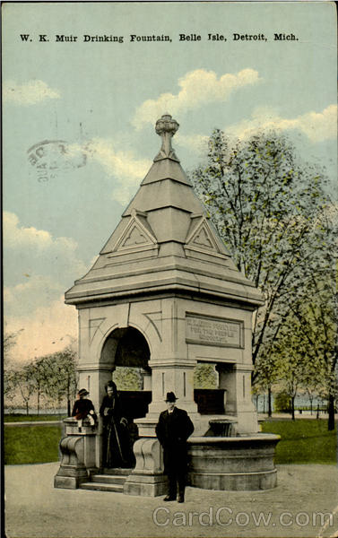 W. K. Muir Drinking Fountain, Belle Isle Detroit Michigan