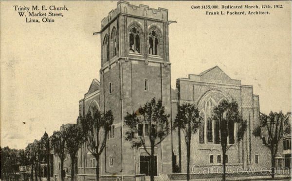 Trinity M.E. Church,W.Market Street Lima Ohio