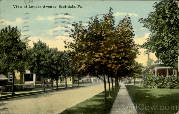 View Of Loucks Avenue Scottdale Pennsylvania