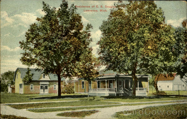 Residence Of E.S Douglas Lawrence Michigan