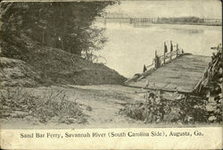 Sand Bar Ferry, Savannah River ( South Carolina) Postcard