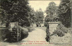 Entrance To Chew Grounds Postcard