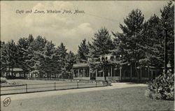 Cafe And Lawn, Whalam Park Lunenburg, MA Postcard Postcard