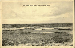 Surf Scene At The Beach Orleans, MA Postcard Postcard