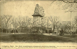 The First Revolutinary Monument Postcard