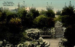 The Fountain Golden Hill Park San Diego, CA Postcard Postcard