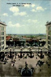 Palm Court,U.S. Grant Hotel San Diego, CA Postcard Postcard
