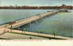 Harvard Bridge And Panorama Of Back Bay Postcard