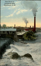Gate Houes To Amoskeag Mills Postcard