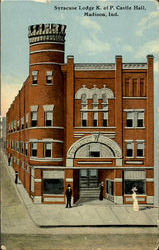 Syracuse Lodge K. Ofp. Castle Hall Madison, IN Postcard Postcard