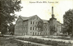 Seymour Woolen Mills Indiana Postcard Postcard