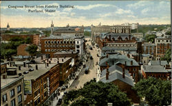 Congress Building From Fidelity Building Postcard