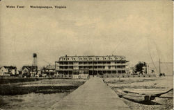 Water Front Wachapreague, VA Postcard Postcard