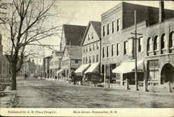 Main Street Newmarket, NH Postcard Postcard