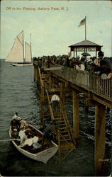 Off To The Fishing Postcard