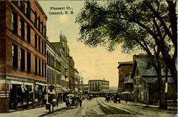 Pleasant St. Concord, NH Postcard Postcard