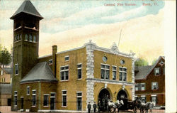 Centrel Fire Station Postcard