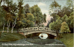 Cozy Lake Bridge,Come Park Postcard