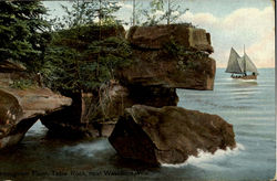 Houton's Point Table Rock Washburn, WI Postcard Postcard