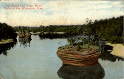 Ink Stand And Sugar Bowl, Dells Of The Wisconsin River Postcard