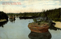 Ink Stand And Sugar Bowl, Dells Of The Wisconsin River Ink Stand And Sugar Bowl, Dells Of The Wisconsin River