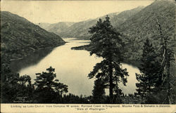 Lake Chelan From Dompkes Mountain Scenic, WA Postcard Postcard