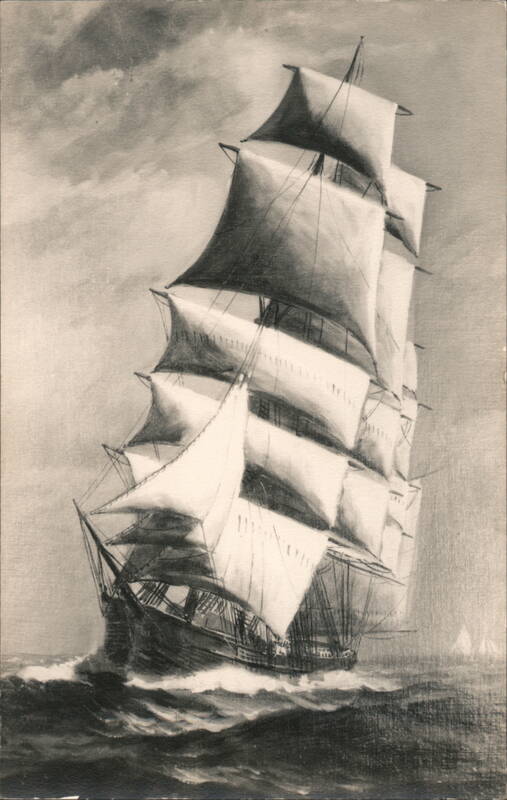 Sailing Ship at Sea Bar Harbor Maine Boats, Ships