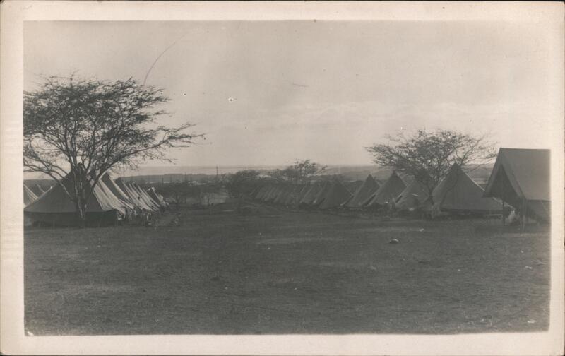 Quarantine Camp, Coast Artillery Corps C.A.C. Honolulu Hawaii