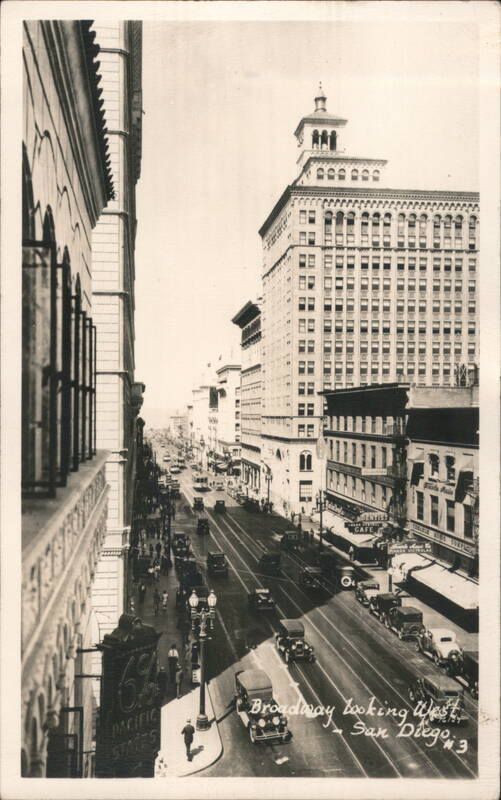 Broadway Looking West San Diego California