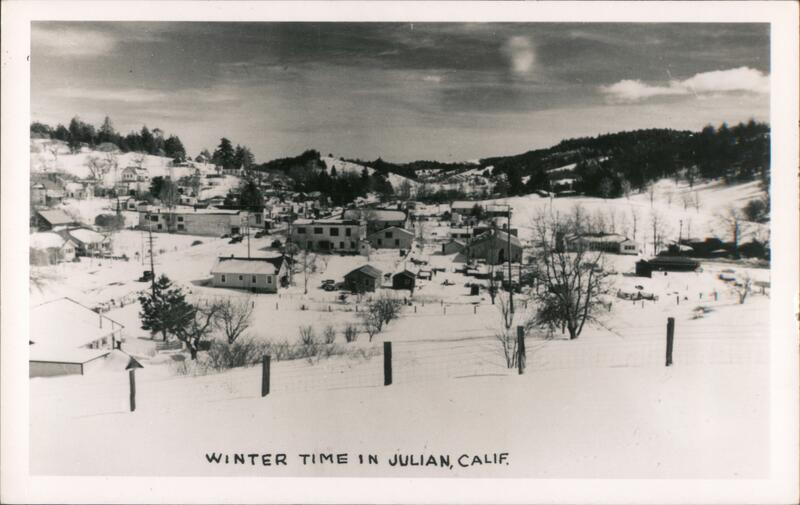 Winter Time in Julian, Calif. California